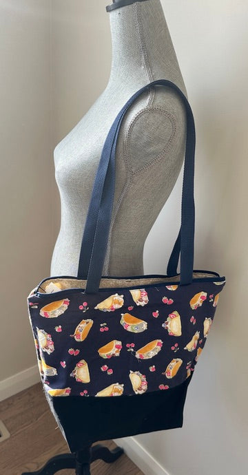 Tote Bag | Japanese Fabric Upper with Canvas Bottom