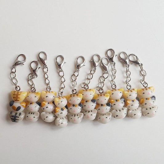 Stitch Markers | Stacked Cats