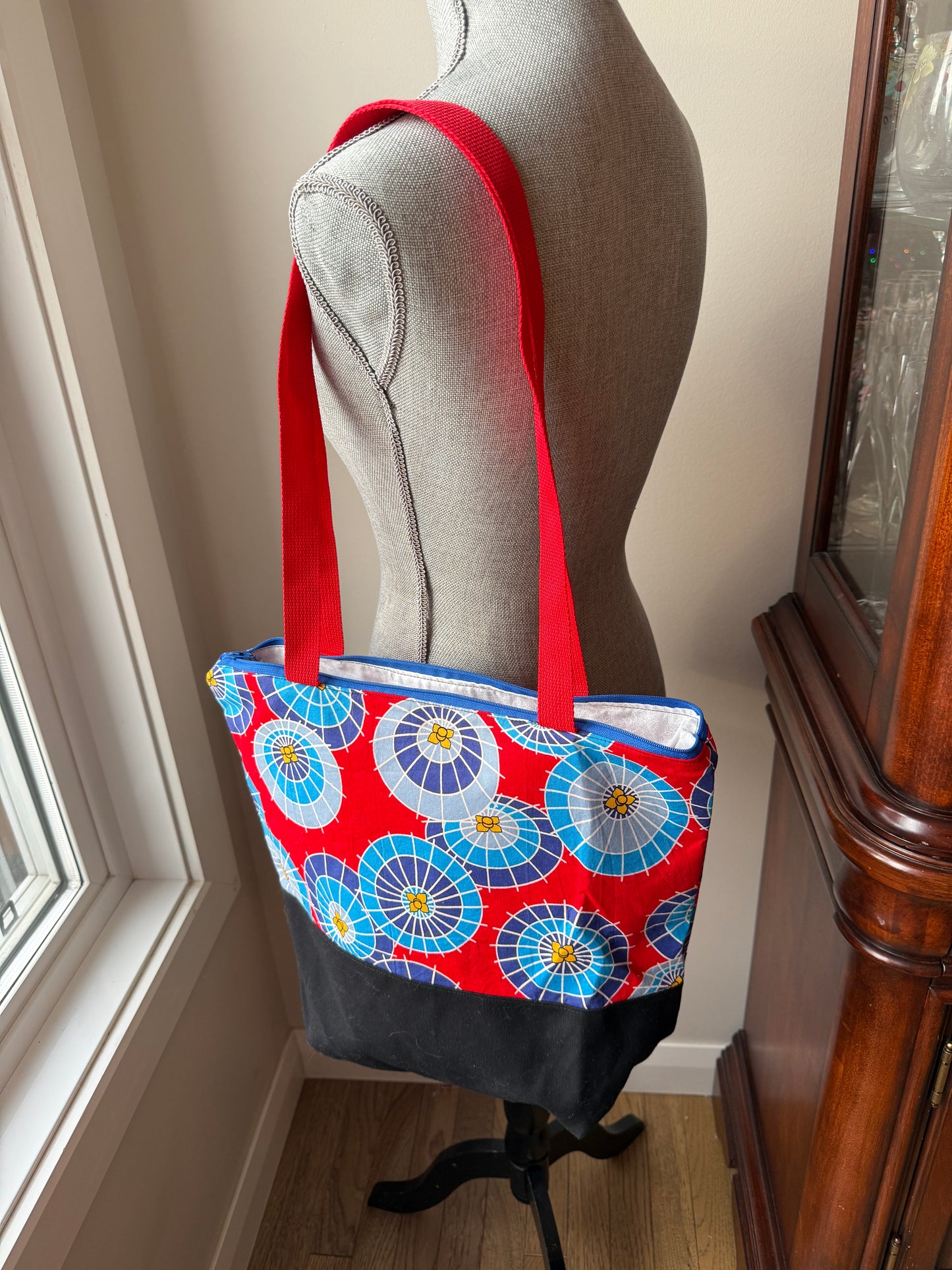 Tote Bag | Japanese Fabric Upper with Canvas Bottom