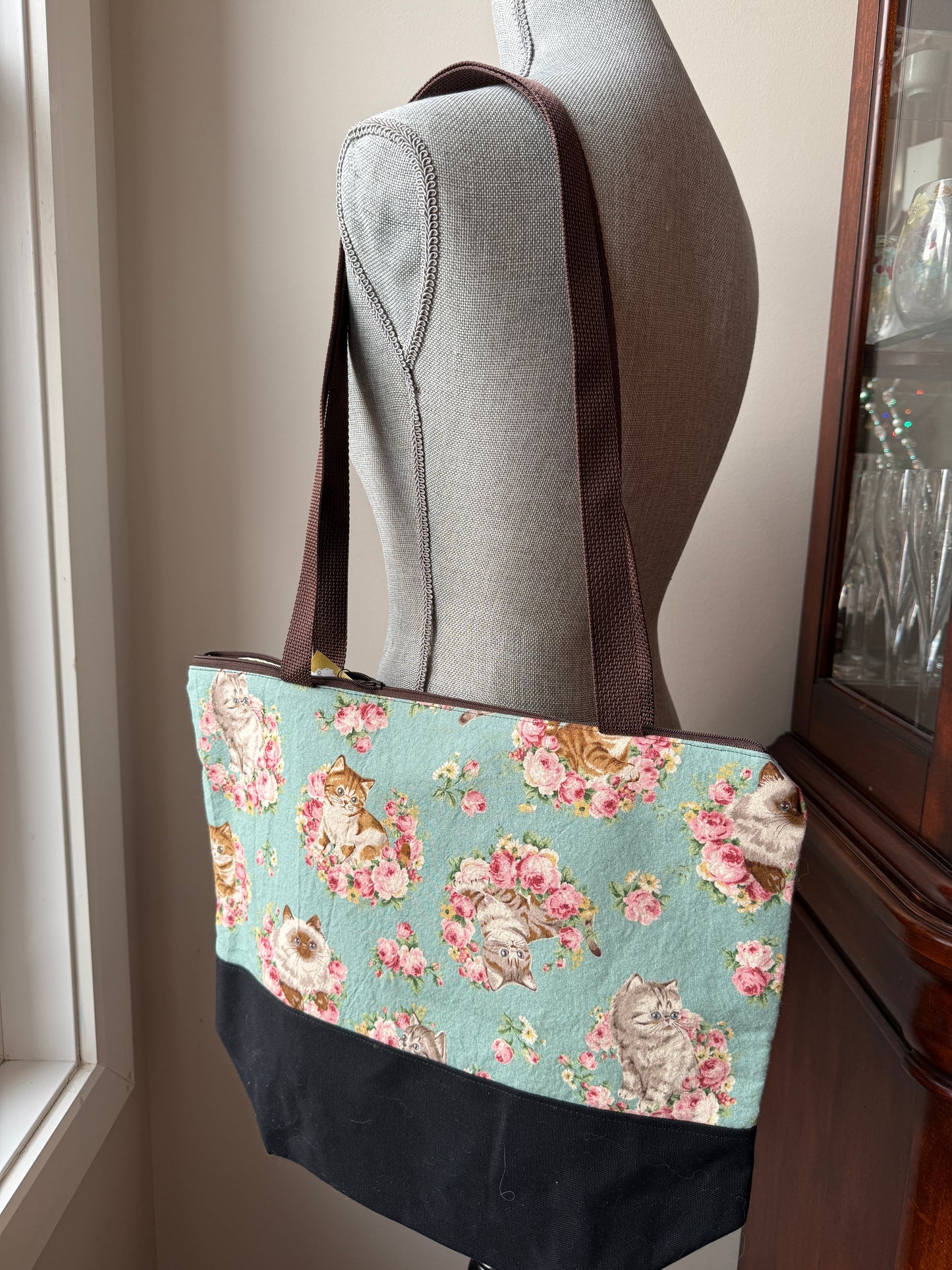 Tote Bag | Japanese Fabric Upper with Canvas Bottom