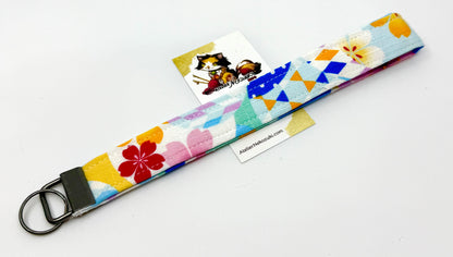 Wristlet | Keyfob | Japanese Fabric Accessory Made in Alberta, Canada