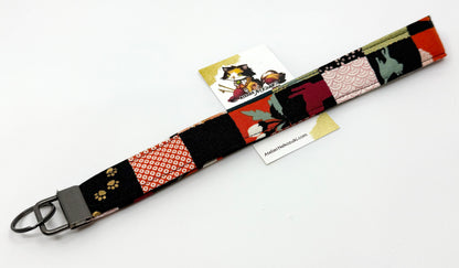 Wristlet | Keyfob | Japanese Fabric Accessory Made in Alberta, Canada