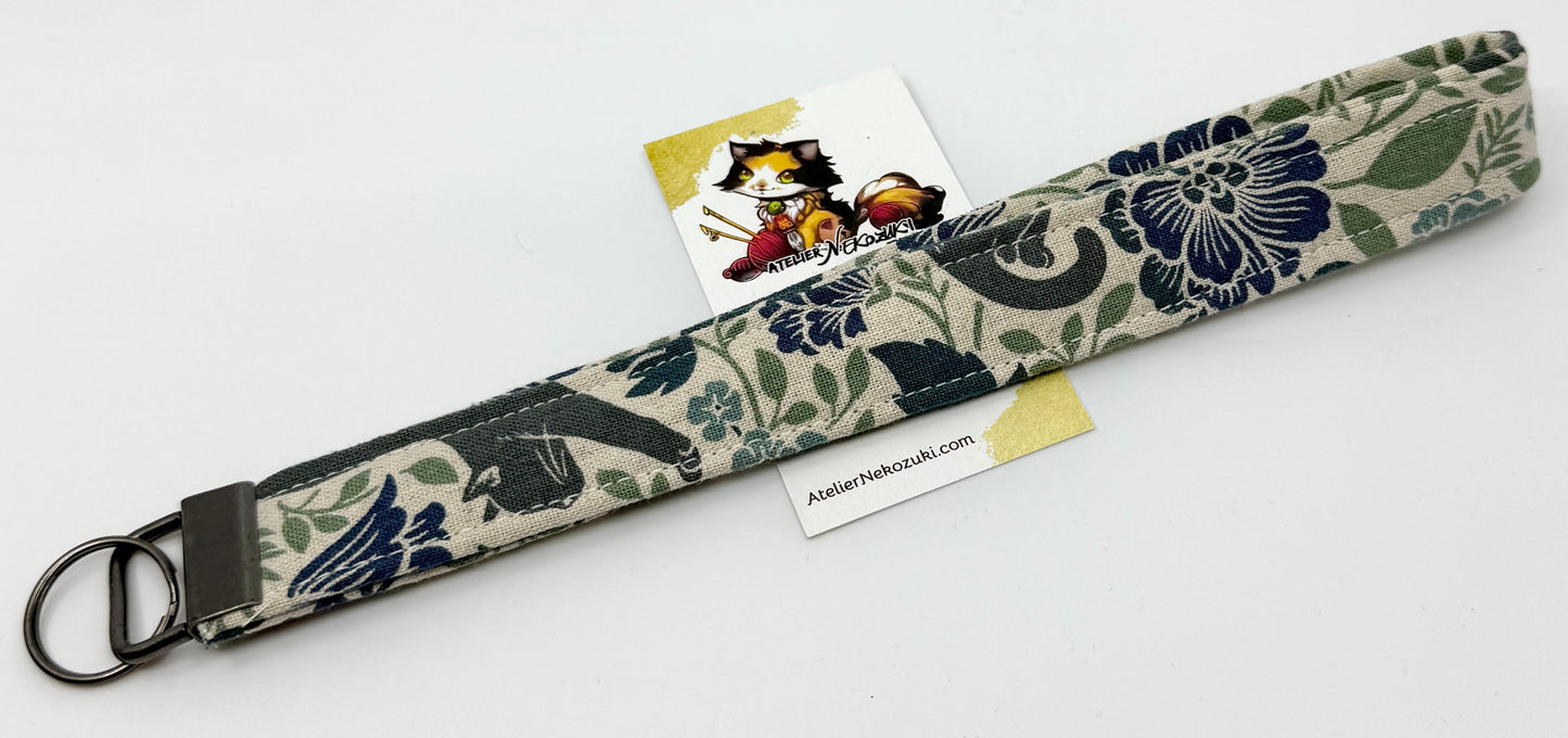 Wristlet | Keyfob | Japanese Fabric Accessory Made in Alberta, Canada