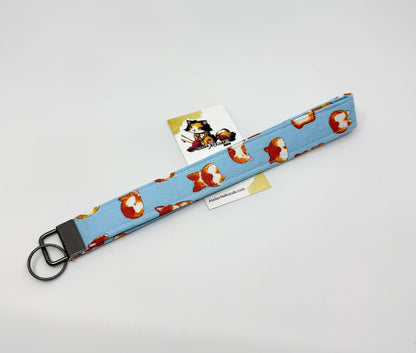 Wristlet | Keyfob | Japanese Fabric Accessory Made in Alberta, Canada