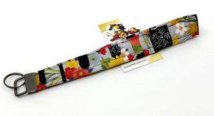 Wristlet | Keyfob | Japanese Fabric Accessory Made in Alberta, Canada