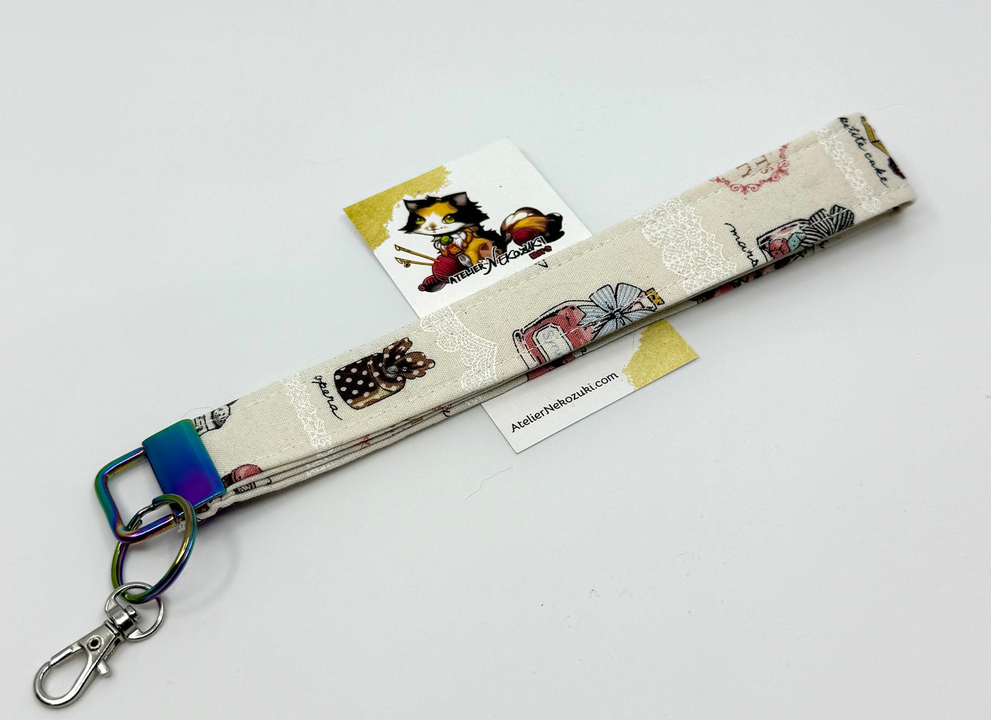 Wristlet | Keyfob | Japanese Fabric Accessory Made in Alberta, Canada