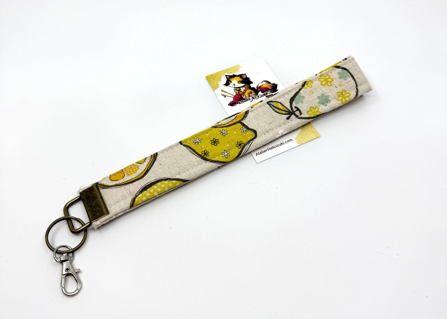 Wristlet | Keyfob | Japanese Fabric Accessory Made in Alberta, Canada