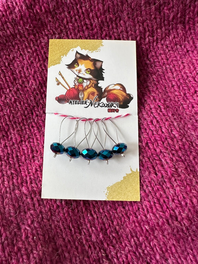 Beaded Stitch Markers for Knitting, Snagless