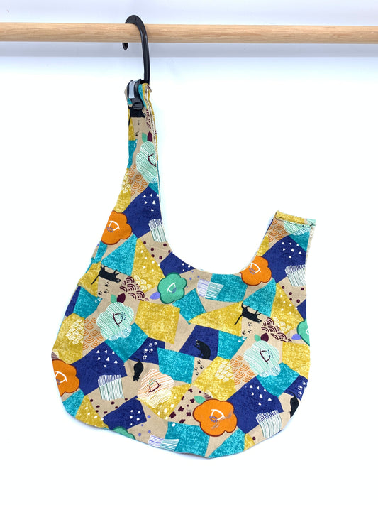 Knot Bag | Sassy Cat and Geometric Patterns || Knitting Project Bag